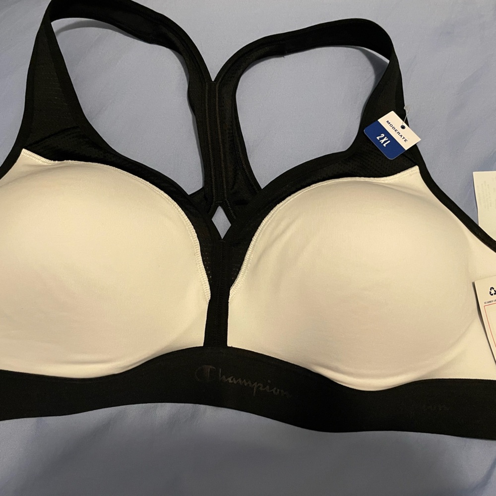 Champion 2 XL sports bra with tags.